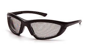 Захисні окуляри Pyramex Trifecta Mesh (black), сітчасті окуляри (сплетені)
