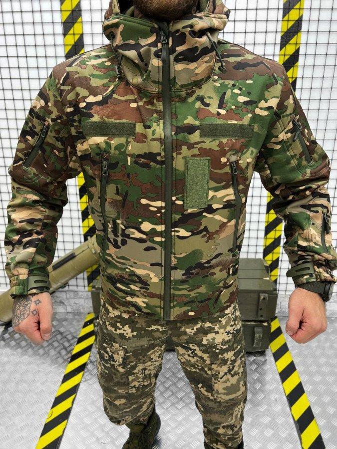 Тактична куртка SoftShell софтшел мультикам легка