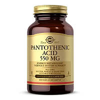 Витамин B5 пантотеновая кислота Solgar Pantothenic Acid 550 mg (100 вега-капс)