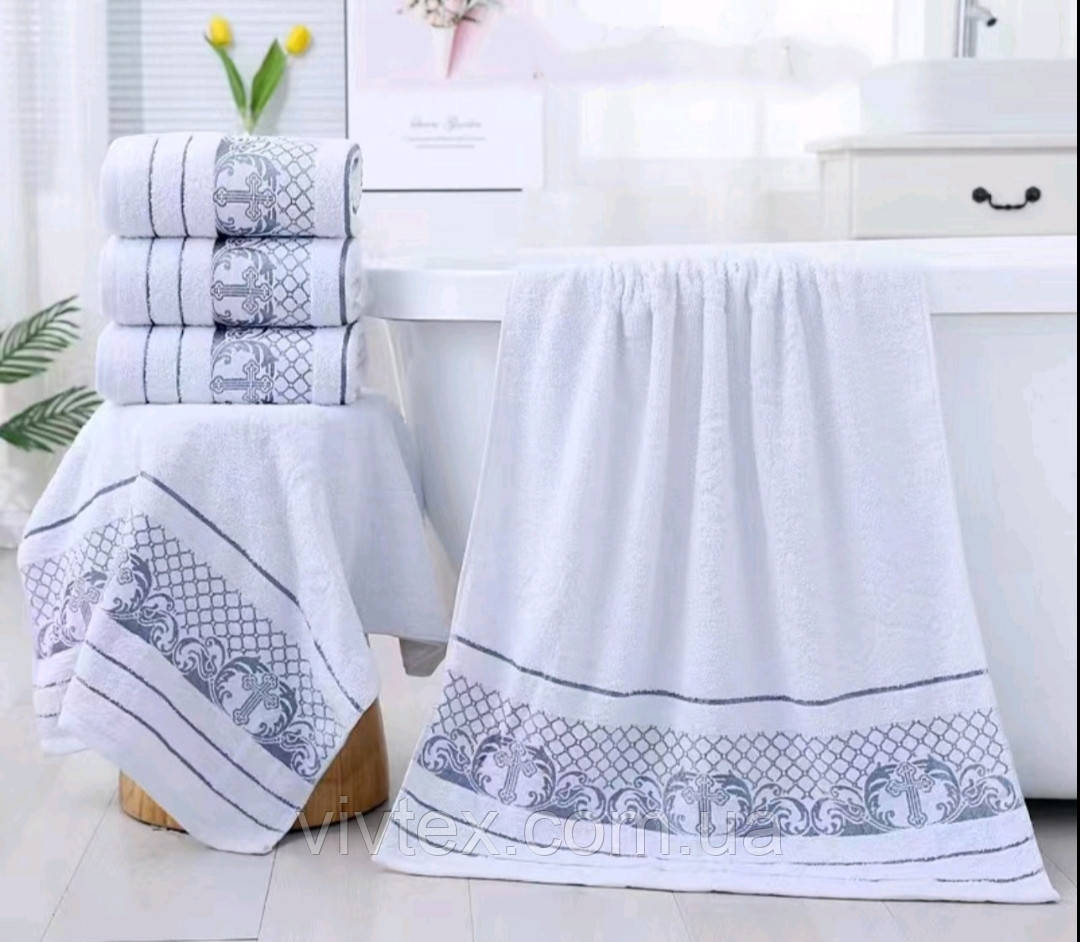 Рушник махровий крижма 70х140, фото 1