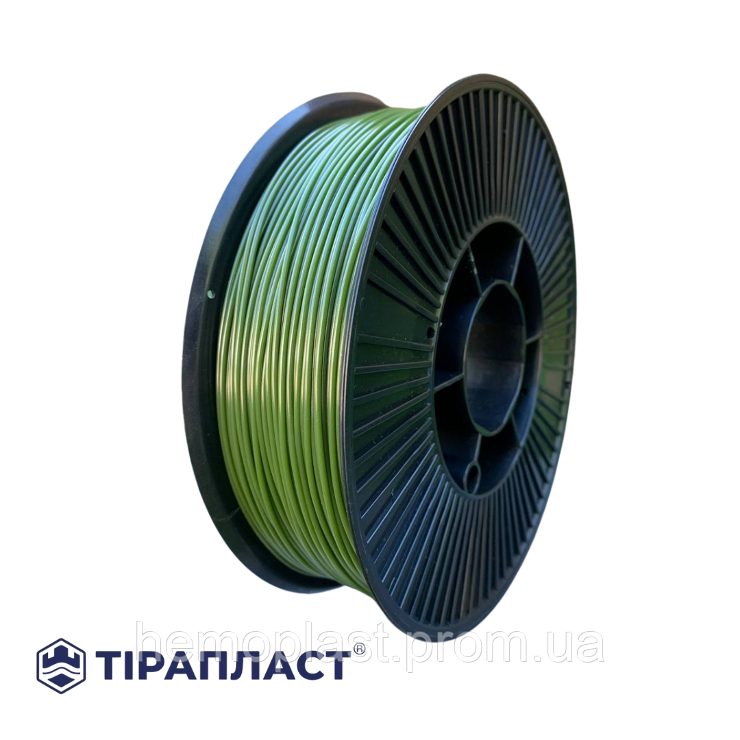 Філамент PETG 1.75 мм, 0,75 кг, хакі (пластик для 3D-принтера), ТІРАПЛАСТ, фото 1