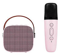 Детская портативная беспроводная караоке система Bluetooth колонка + микрофон К1 5W