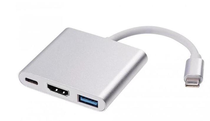 Конвертер Type-C на HDMI+USB 3.0+Type-C10cm, converter type c