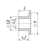 Шайба-втулка для скла під ручку, фото 2
