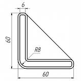 Підп'ятник для стелажів 60x60 під Г-подібний профіль, фото 2