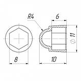 Захисні пластикові ковпачки на гвинт/гайку, фото 2