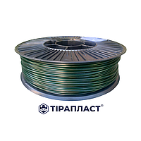 Філамент PETG 1.75 мм, 3,0 кг, темно-зелений (пластик для 3D-принтера), ТІРАПЛАСТ