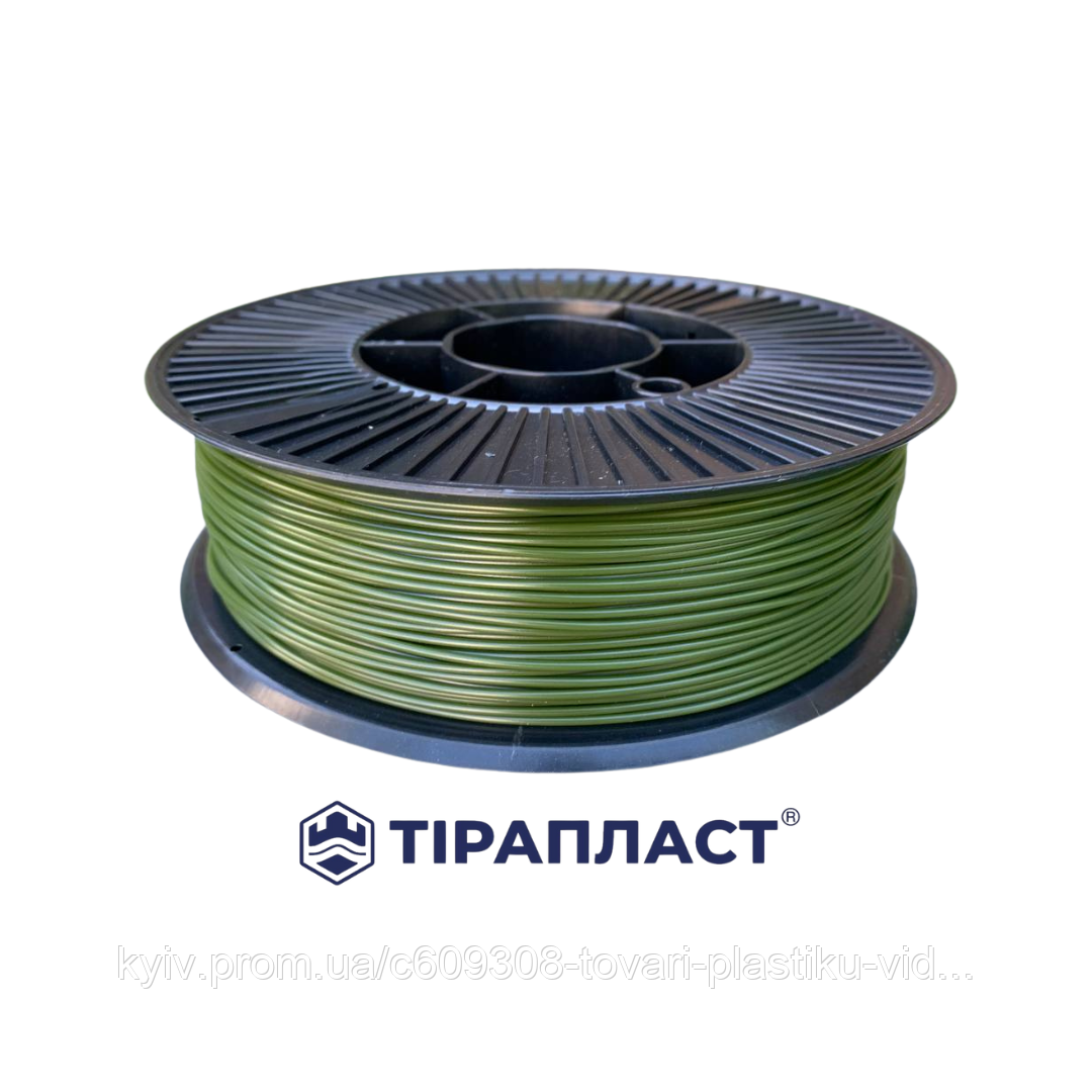 Філамент PETG 1.75 мм, 3,0 кг, хакі (пластик для 3D-принтера), ТІРАПЛАСТ, фото 1