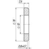 Шайба пластикова меблева для парт D 18 мм, фото 2