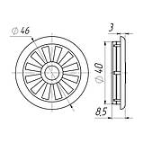 Заглушка вентиляційна D 40мм, фото 2