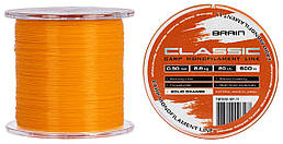 Волосінь Brain Classic Carp Line (solid orange) 600m 0.30mm 20lb 8.8kg