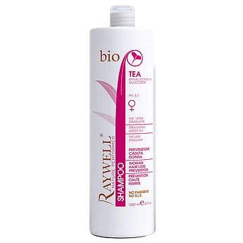 Шампунь жіночий проти випадіння волосся Raywell BIO TEA 1000 мл RR331