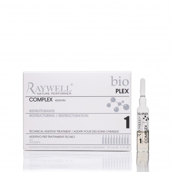 Ампули для захисту волосся Raywell Bio Plex з кератином
