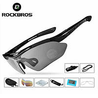 ROCKBROS спортивні окуляри 5 лінз/скел поляризація UV400 тактичні