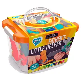 Набір тесту для ліплення Father's Little Helper ТМ Lovin (тісто 42 шт, будівельні інструменти) 41147