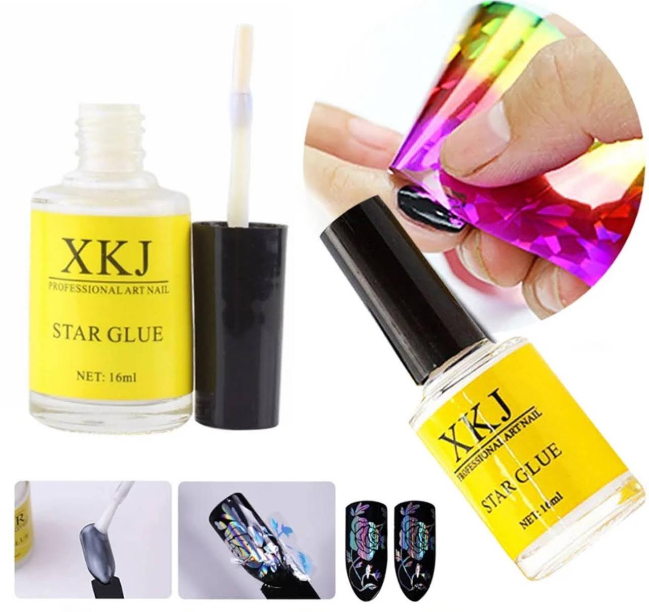 Клей XKJ Star Glue (16 мл) для типс, фольги, декору - для нігтів, фото 1