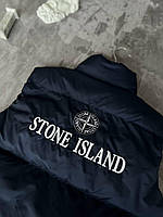 Мужская жилетка Stone Island демисезонная безрукавка весенняя осенняя хаки Крутая мужская жилетка Stone Island