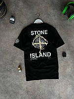 Приталенная футболка stone island Брендовая футболка stone island белая Купить мужскую футболку