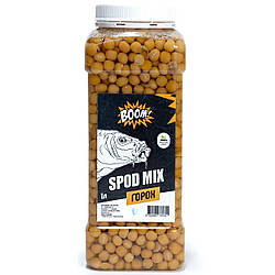 Готовая зерновая прикормка отварная Spod Mix Boom 1л. (Горох оригинал)