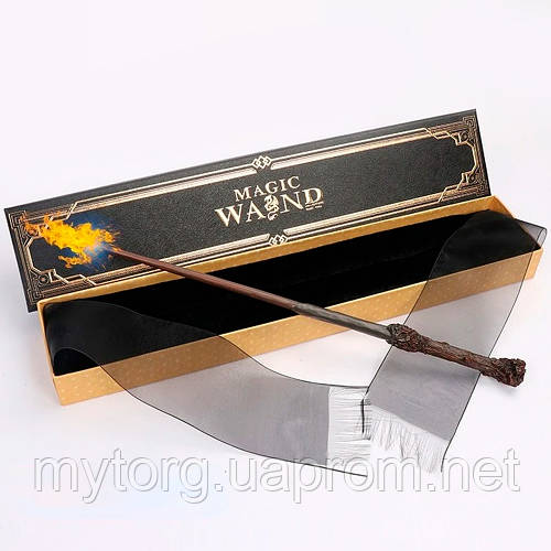 Волшебная палочка Гарри Поттера стреляющая огнем Коричневый (ID ...