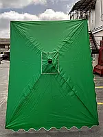 Парасолька квадратна 2х3 4 спиці з вітровим клапаном посилена, Зелений Green