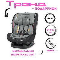 Комфортное универсальное автокресло от 1 до 12 лет Isofix (36 кг)