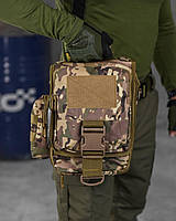 Тактическая сумка на пояс плечо SILVER KNIGHT мультикам с системой Molle
