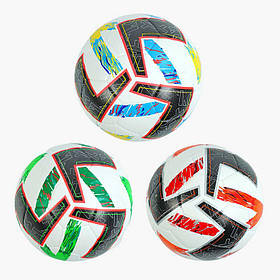М`яч футбольний C 64622 (30) 3 види, вага 420 грам, матеріал PU, балон гумовий, клеєний, (поставляється