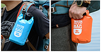 Водонепроникні сумки для подорожей Герметична сумка-мішок 2 л для водного туризму риболовлі та полювання
