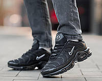 Кроссовки мужские легкие Nike Air Max TN Plus Black стильные черные спортивные кроссовки найк айр макс на лето