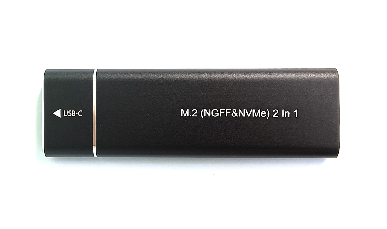 Карман для SSD M2 NVME PCIe + NGFF SATA 2 в 1, USB3.1 — Type-C, SATA, PCIe