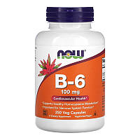 Витамин B6 пиридоксин NOW B-6 100 mg (250 вега-капс)