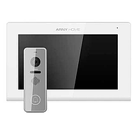 Комплект видеонаблюдения домофон+вызывная панель Arny AVD-7432А white+graphite
