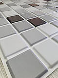 Декоративна  ПВХ панель "Чорно-біла мозаїка" розмір 960х480х4, фото 2