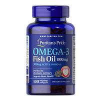 Puritan s Pride Omega-3 1000 mg 100 капсул (Тріснуті кришки) Lodgi