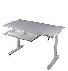 Регульований стіл Barsky StandUp white glass 1200*600 BST-12new, фото 3