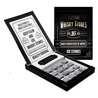 Камни для виски Whisky Stones 16 шт (Сертификат) + мешочек, многоразовые кубики для охлаждения виски