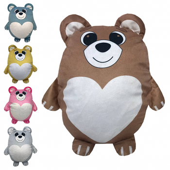 Подушка-іграшка Ведмежа з місцем для сублімації в формі серця