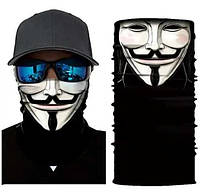Бафф Анонимус шарф, платок, бандана, труба, buff, маска, хомут, баф