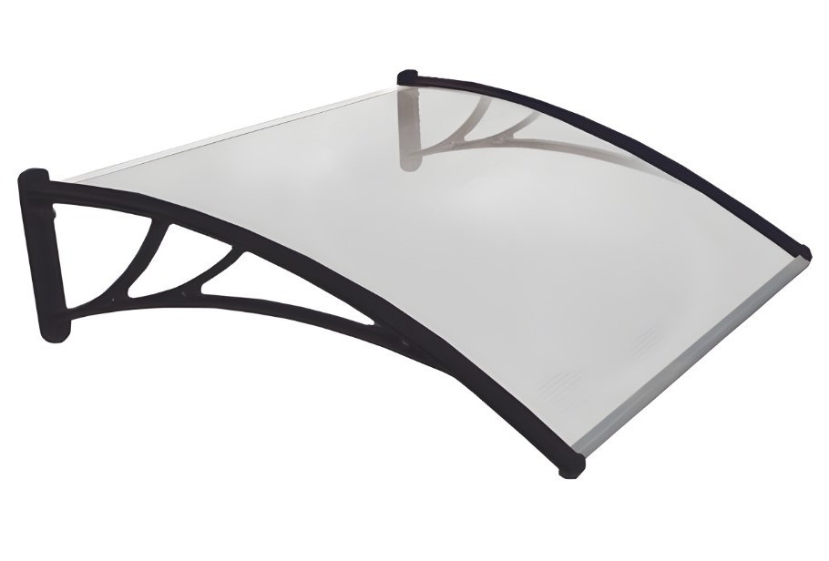 Навіс з поликорбаната. Козирок з сотового полікарбонату 150х100см. Прозорий. Доставка., фото 1