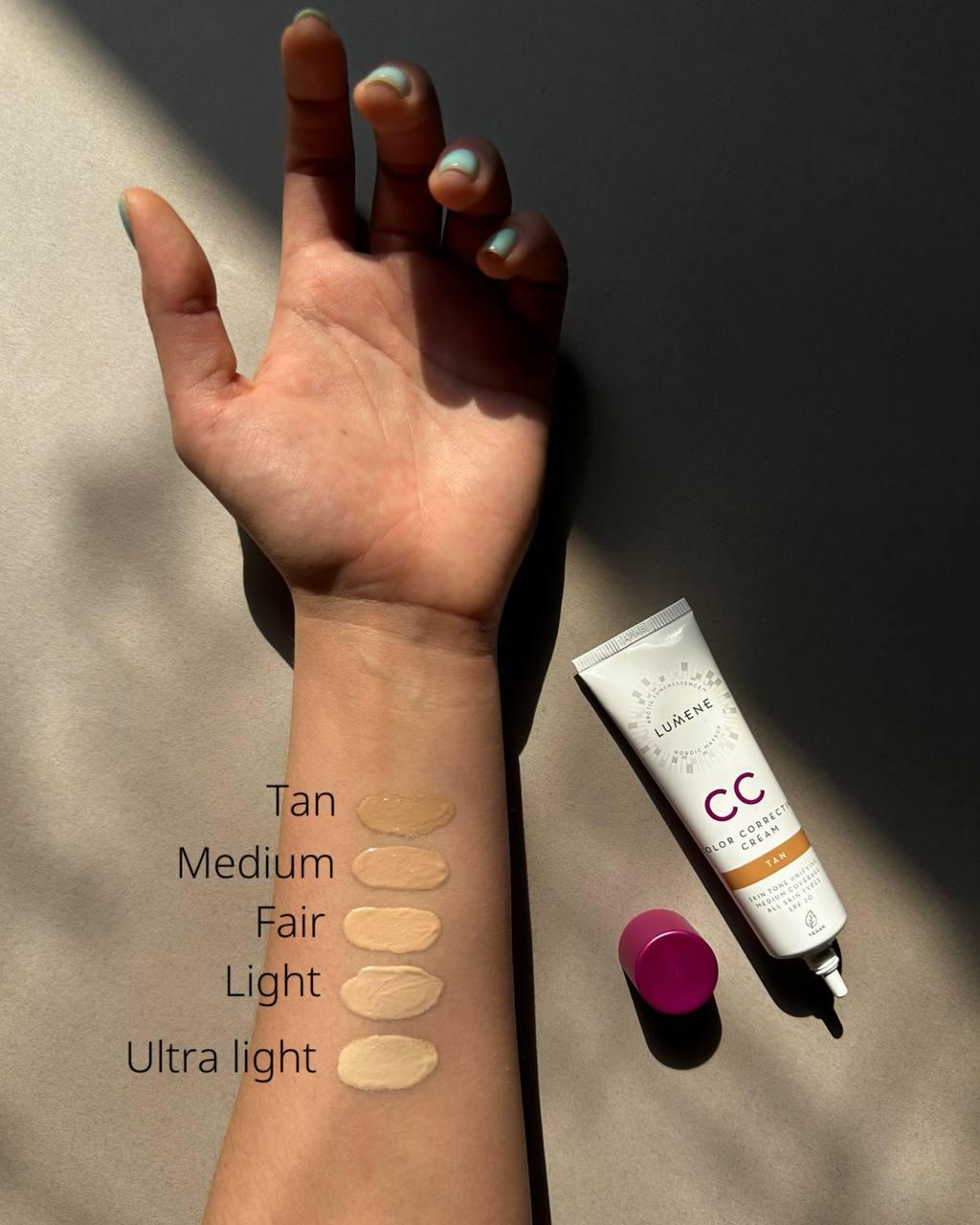 Тональний крем Lumene CC Color Correcting Cream SPF20 Ultra Light