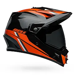 Шолом для мотокросу з візором дуал спорт Bell MX-9 Adventure MIPS Alpine Black/Orange - Large (59-60см)