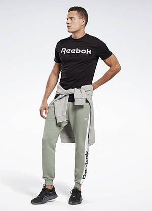 Футболка чоловіча Reebok GS Linear Re S Black/White, фото 6