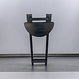 Кавовий Круглий Високий Розкладний Стіл Для барів Ресторанів або Кафе Власне виробництво Дерево, фото 2