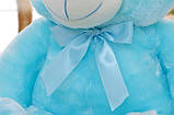Мяка іграшка нічник Ведмедик з підсвіткою 45см голубий, фото 3