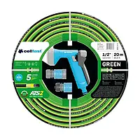Поливальний набір 30 бар Cellfast GREEN ATS2™ 1/2" (12,5 мм) 20 м шланг 5 шаровий + пістолет розбризкувач 15-108