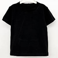 Яркая детская футболка для мальчика и девочки Черный, 86-92