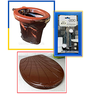 Дачний Унітаз (у комплекті сидіння с кришкою та кріплення)