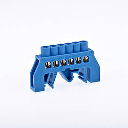 BC-3А 06 універсальна нульова шина 6 отворів в ізоляції на Din-рейку