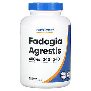 Бустер тестостерону Фадогія Nutricost Fadogia Agrestis 600 мг 240 капс.